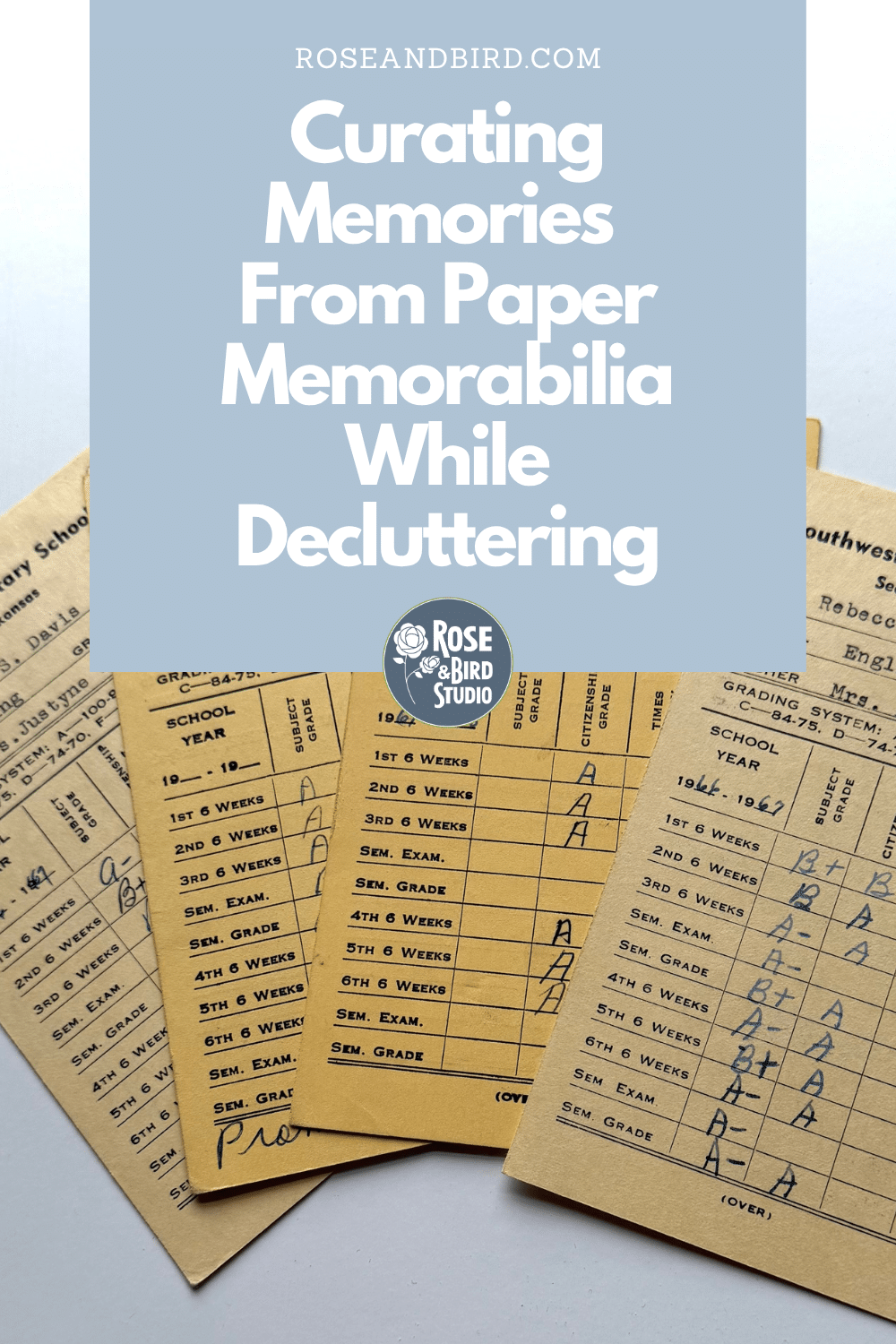 Curating Memories From Paper Memorabilia While Decluttering