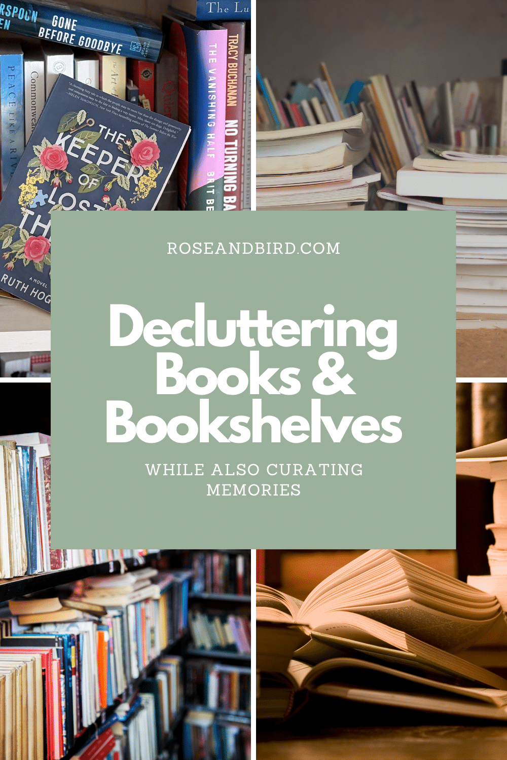 Curating Your Favorite Books & Paring Down Bookshelves