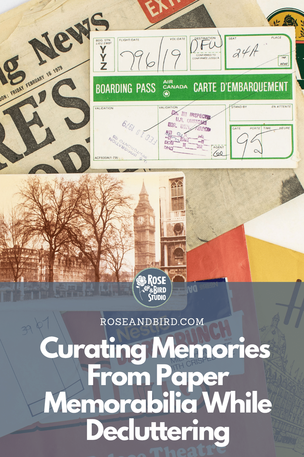 Curating Memories From Paper Memorabilia While Decluttering