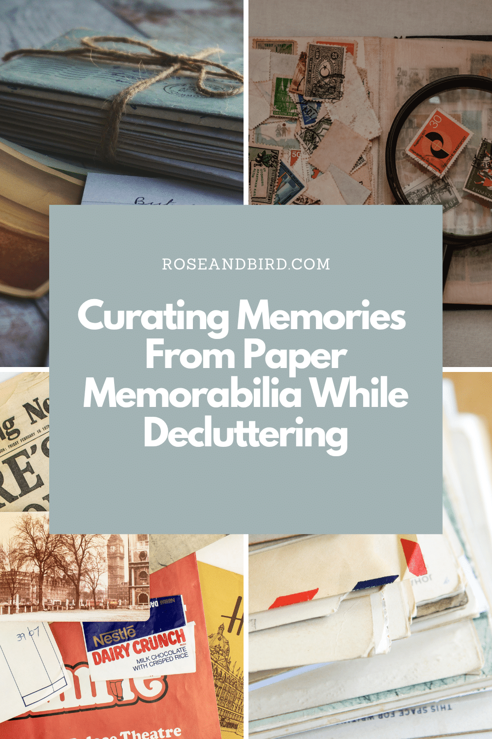 Curating Memories From Paper Memorabilia While Decluttering